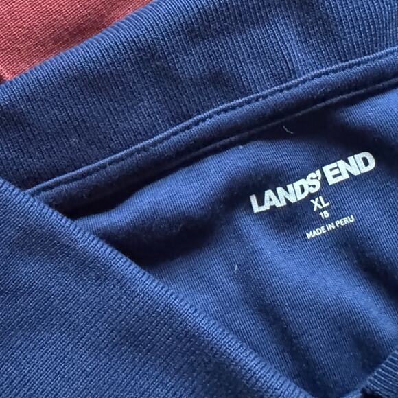 Lands' End Womens Polo Shirts Uniform Shirts Lot of 3 Classic Preppy XL 18 - Picture 2 of 2
